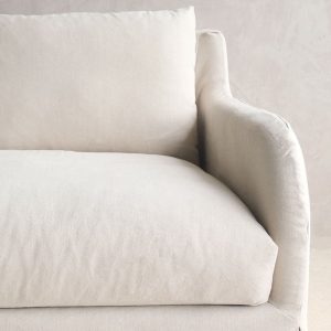 Corte Fabric Sofa | Ecru (234cm) - Gambar 4