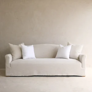Cascina Fabric Sofa | Natural (230cm) - Gambar 3