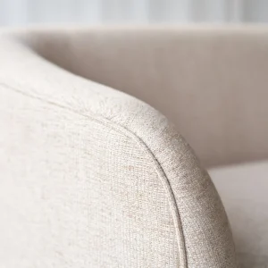 Ellipse Fabric Sofa | 3 Seater - Oatmeal - Gambar 5