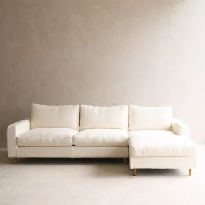 Ponte Long L Shape Fabric Sofa | Panna Cotta (270 cm) - Gambar 5