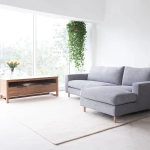 Ponte Petite L Shape Fabric Sofa (228cm) - Gambar 4