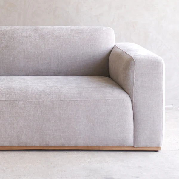 Komo Modular L Shape Sofa | Frost Grey (242cm) - Gambar 2