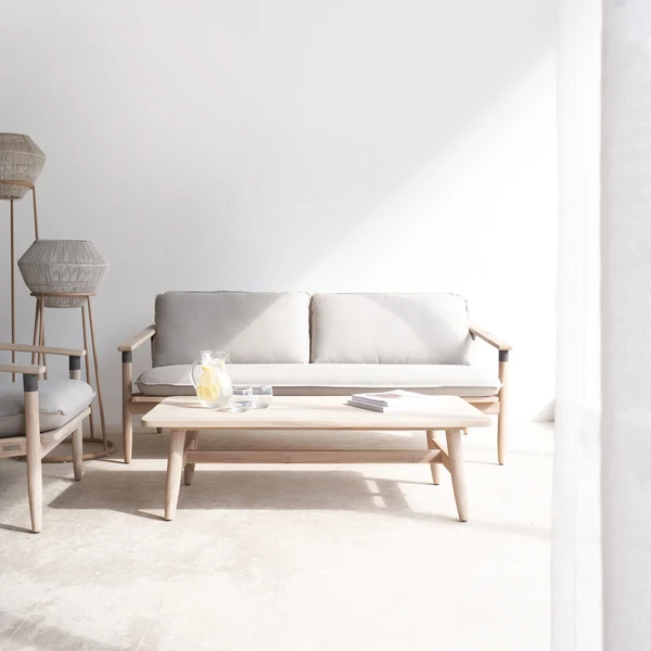 Corda Outdoor 3 Seater Sofa | Grey (180cm)