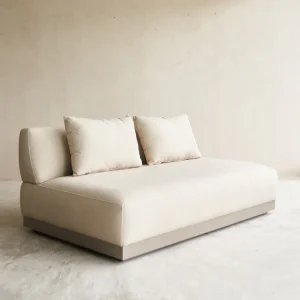 Amalfi Outdoor Sofa | 2 Seater Taupe Frame - Sand (166cm) - Gambar 3