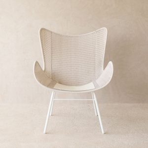 Swing Wing Outdoor Chair | Chalk with Clay Cushion - Gambar 4